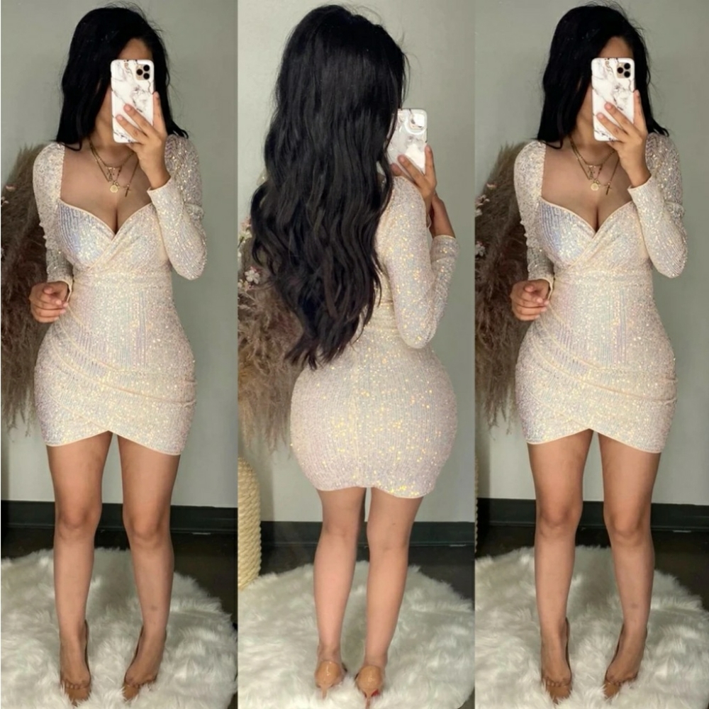 Sequin mini dress